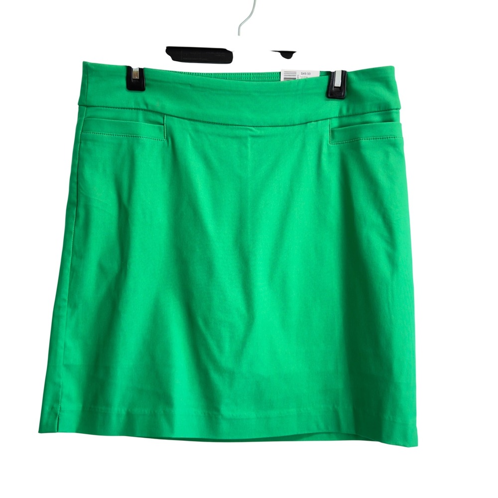 NWT Kim Rogers Green Leaf Millennium Skort Tummy Control Pull On Size 12